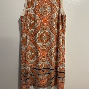 Rose & Olive Sleeveless Gauzy Sheath Dress Sz. 12 Lined. Like new condition